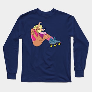 Taurus Rollergirl Pinup Long Sleeve T-Shirt